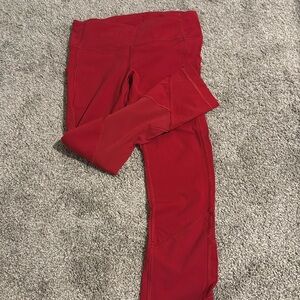 Fast and Free High-Rise Tight 25"  red leggings